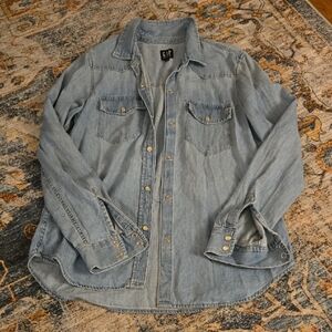 GAP Light Blue Denim Shirt
